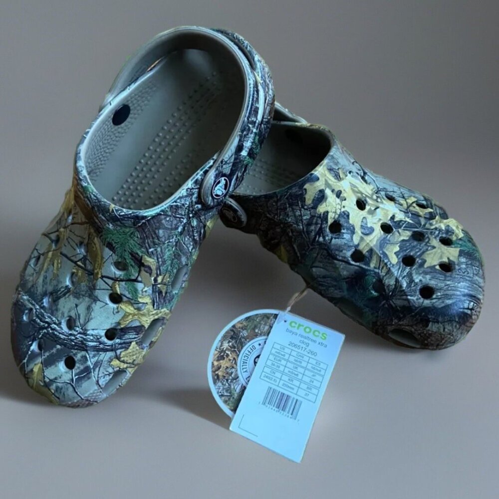 Crocs Men's Classic Realtree Edge Clog - Walnut 206517-260 NEW